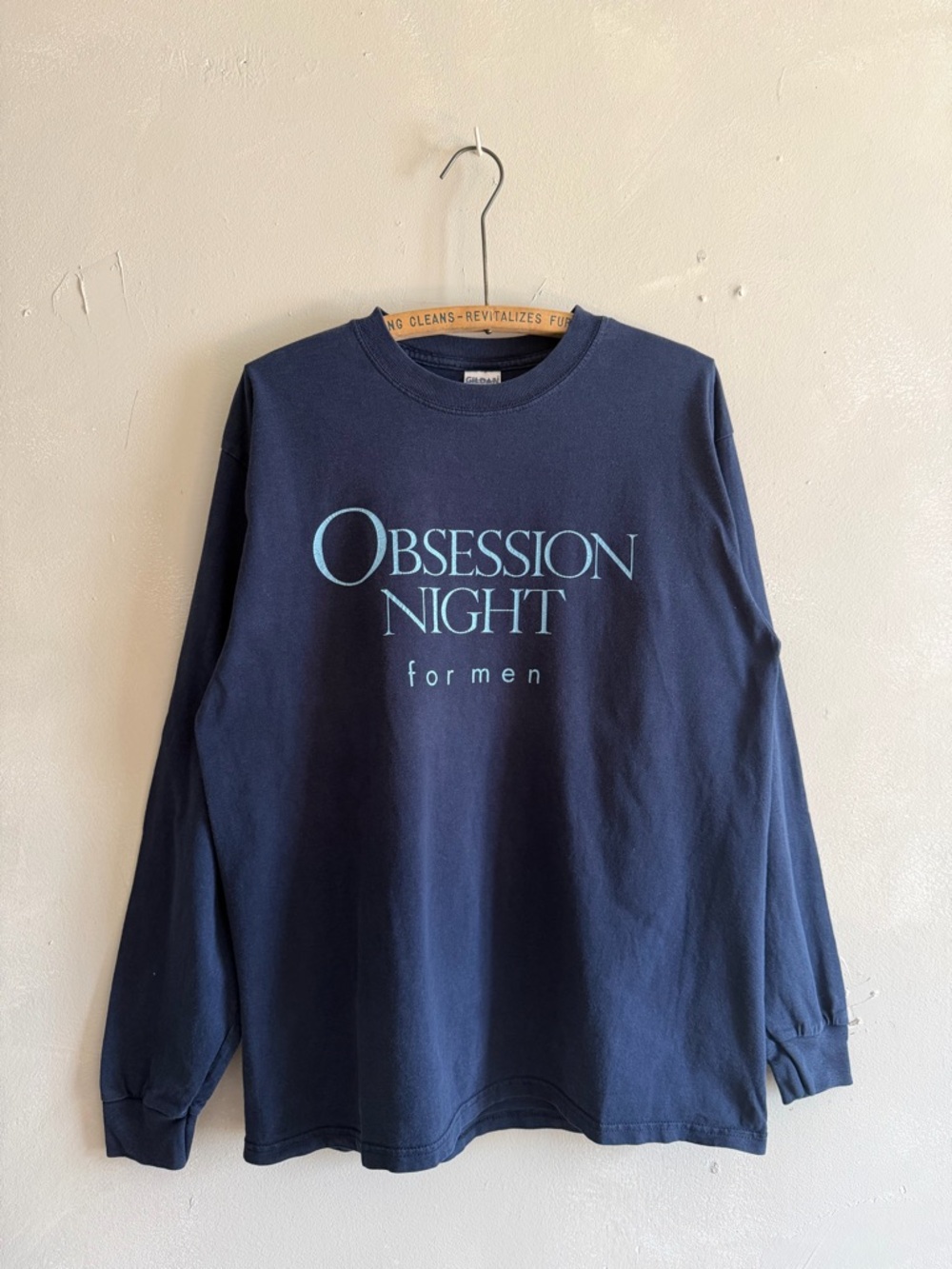 Vintage 2005 very rare Calvin Klein Obsession night for men L/S t-Shirt